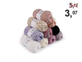 Прежда за плетене с топчета Lia 100 г