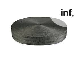 Гладка двулицева презрамка с блясък, ширина 32; 38 мм