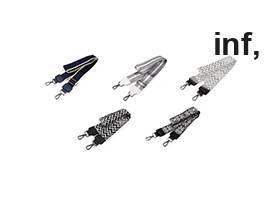 Презрамка за чанта с карабинки, ширина 5 см