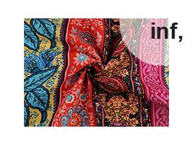 Памучен плат/канаваца с по-рехава тъкан, ориенталски