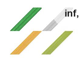 Еластична раздвоена лента за окантване, ширина 20 мм