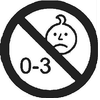 Не е подходящо за деца под 3 години.