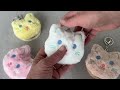 Плюшено козметично огледалце/висулка за дамска чанта котка