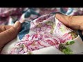 Памучен плат / платно цветя / пеперуди ширина 220 см